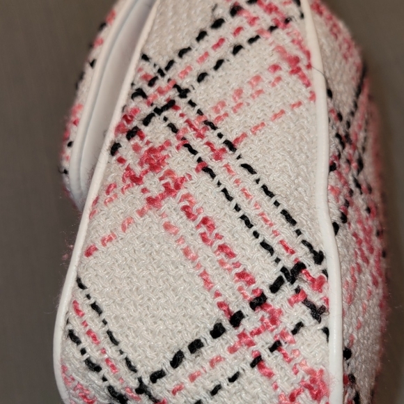 Karl Lagerfeld Plaid Pink and White Shoulder Bag - Picture 6 of 6